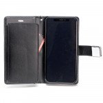 Wholesale Galaxy Note 8 Multi Pockets Folio Flip Leather Wallet Case with Strap (Hot Pink)